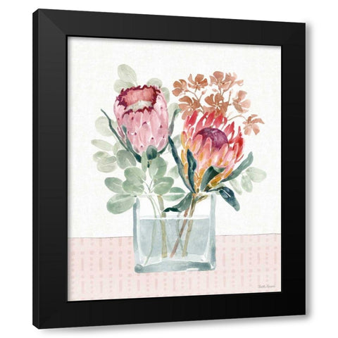 Petal Passion IV Black Modern Wood Framed Art Print by Grove, Beth