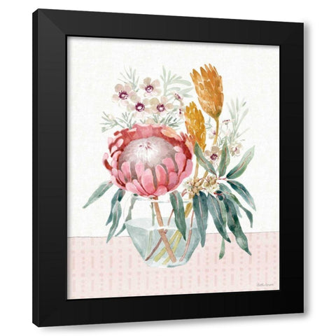 Petal Passion V Black Modern Wood Framed Art Print with Double Matting by Grove, Beth