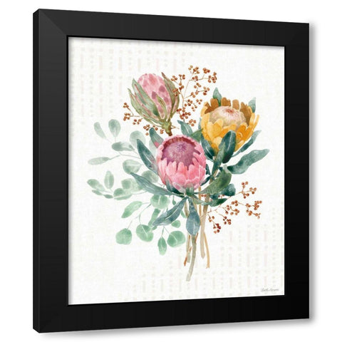 Petal Passion VII Black Modern Wood Framed Art Print with Double Matting by Grove, Beth