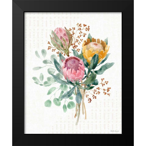 Petal Passion VII Black Modern Wood Framed Art Print by Grove, Beth