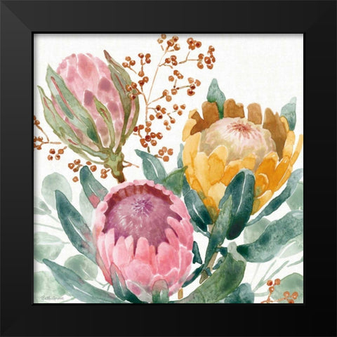 Petal Passion IX Black Modern Wood Framed Art Print by Grove, Beth