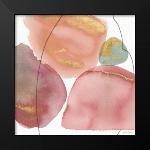 Petal Passion XI Black Modern Wood Framed Art Print by Grove, Beth