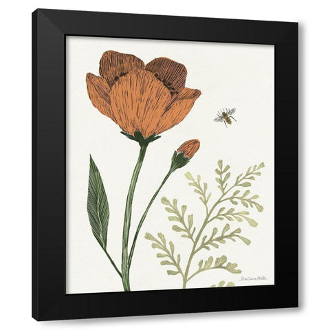 Springtime I Warm Black Modern Wood Framed Art Print by Miller, Sara Zieve