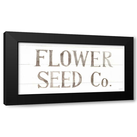 Homegrown Summer Sign III Black Modern Wood Framed Art Print with Double Matting by Nai, Danhui