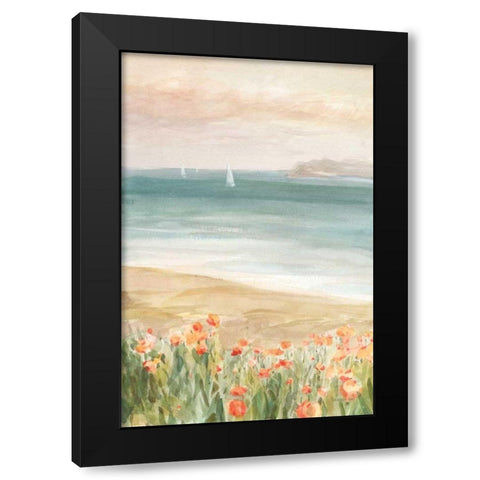 Around the Point II Black Modern Wood Framed Art Print by Nai, Danhui