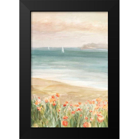 Around the Point II Black Modern Wood Framed Art Print by Nai, Danhui