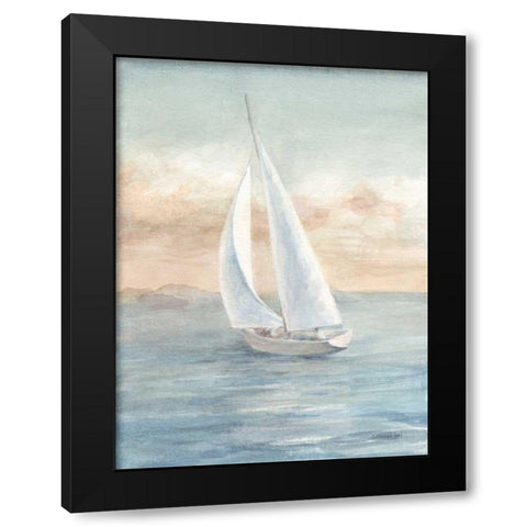 Full Sail I Black Modern Wood Framed Art Print with Double Matting by Nai, Danhui