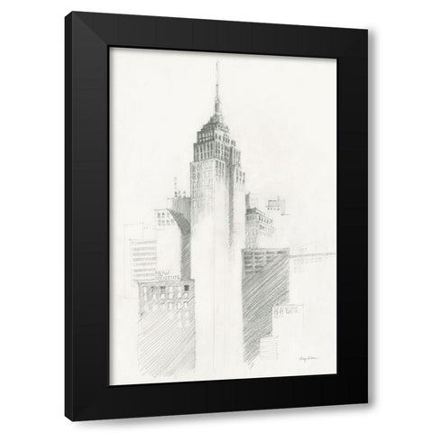 City Sketch I Black Modern Wood Framed Art Print with Double Matting by Tillmon, Avery