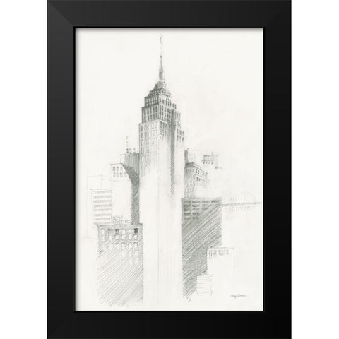 City Sketch I Black Modern Wood Framed Art Print by Tillmon, Avery