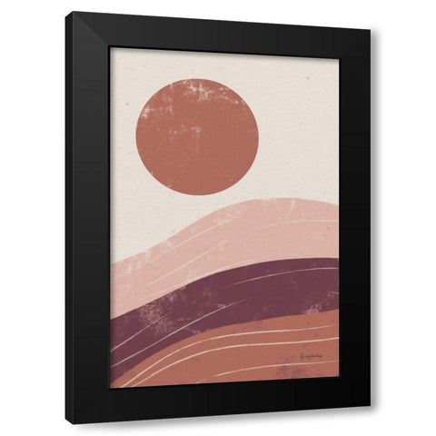 Eventide Desert Sunrise I Black Modern Wood Framed Art Print with Double Matting by Thorns, Becky