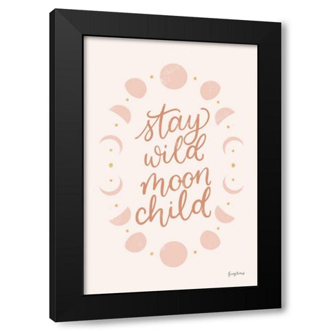 Pink Celestial Boho II Black Modern Wood Framed Art Print with Double Matting by Thorns, Becky