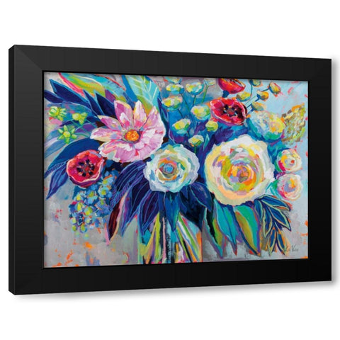 Garden Variety Black Modern Wood Framed Art Print with Double Matting by Vertentes, Jeanette