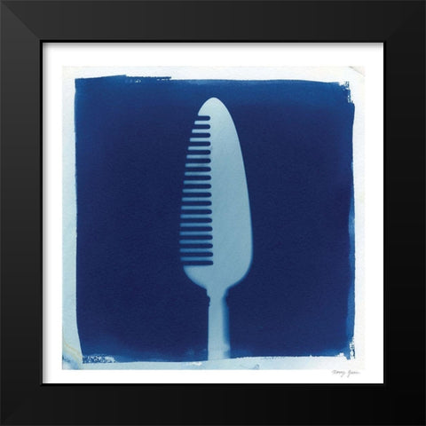 Cyanotype Kitchen I Black Modern Wood Framed Art Print by Green, Nancy