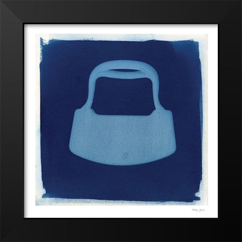 Cyanotype Kitchen IV Black Modern Wood Framed Art Print by Green, Nancy