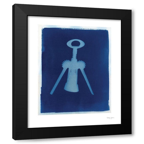 Cyanotype Kitchen VI Black Modern Wood Framed Art Print by Green, Nancy