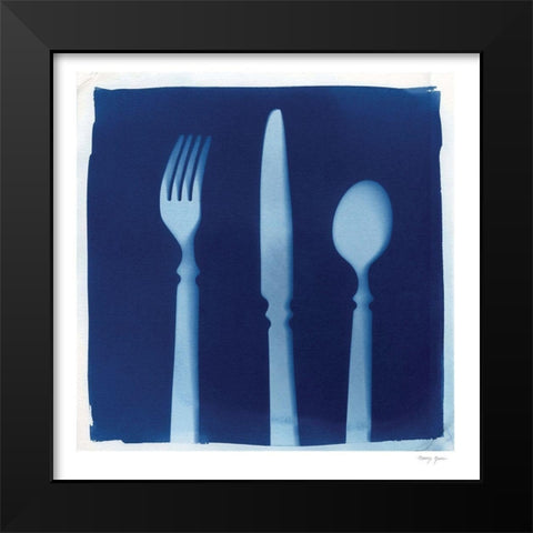 Cyanotype Kitchen VIII Black Modern Wood Framed Art Print by Green, Nancy
