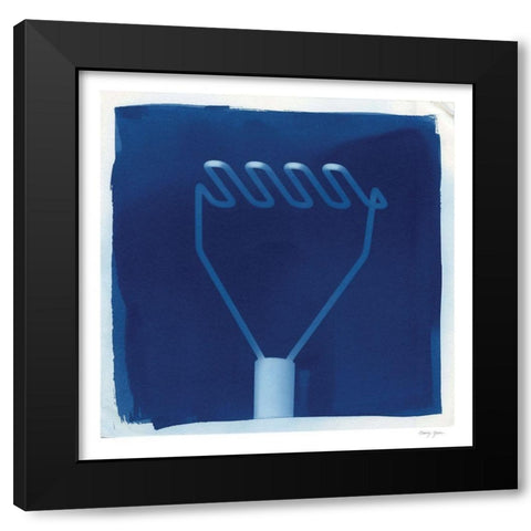 Cyanotype Kitchen IX Black Modern Wood Framed Art Print by Green, Nancy