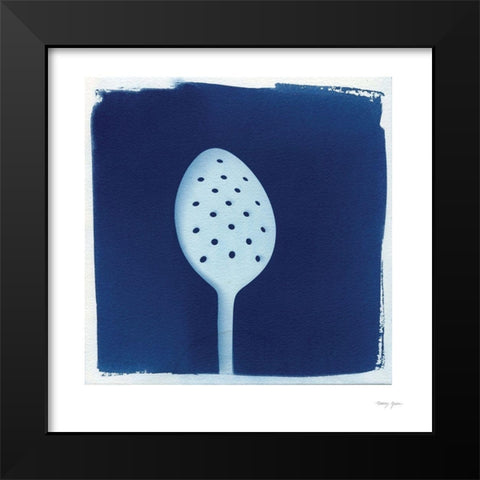 Cyanotype Kitchen XIII Black Modern Wood Framed Art Print by Green, Nancy