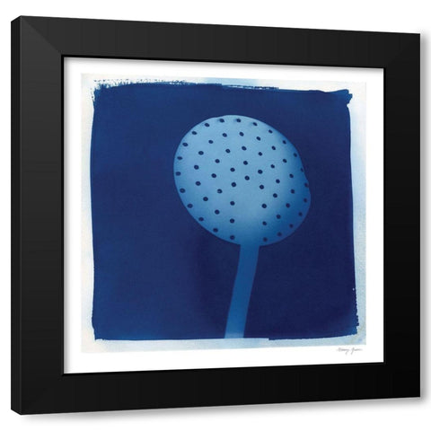 Cyanotype Kitchen XIV Black Modern Wood Framed Art Print with Double Matting by Green, Nancy