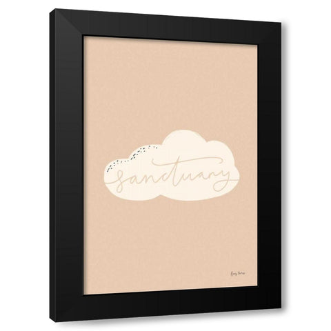 Peaceful II Black Modern Wood Framed Art Print with Double Matting by Thorns, Becky