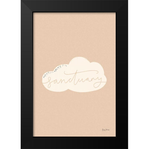 Peaceful II Black Modern Wood Framed Art Print by Thorns, Becky