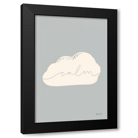 Peaceful III Black Modern Wood Framed Art Print with Double Matting by Thorns, Becky