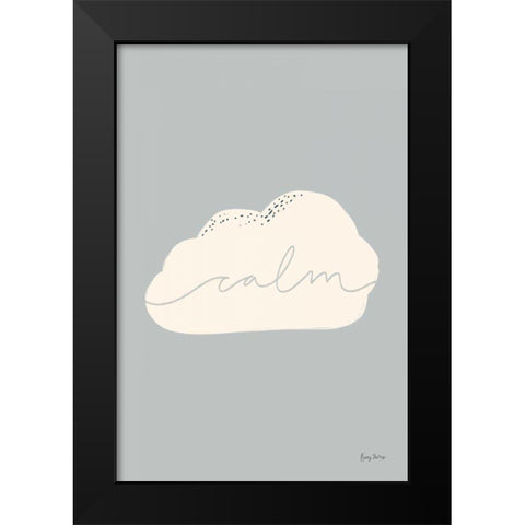Peaceful III Black Modern Wood Framed Art Print by Thorns, Becky