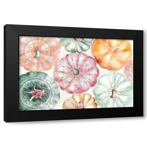 Harvest Touch I Black Modern Wood Framed Art Print with Double Matting by June, Dina