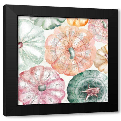 Harvest Touch III Black Modern Wood Framed Art Print with Double Matting by June, Dina