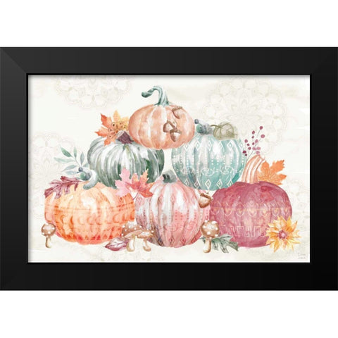 Harvest Touch IV Black Modern Wood Framed Art Print by June, Dina