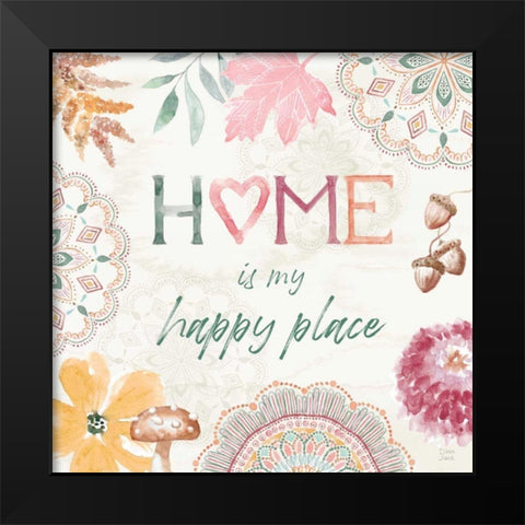 Harvest Touch VIII Black Modern Wood Framed Art Print by June, Dina