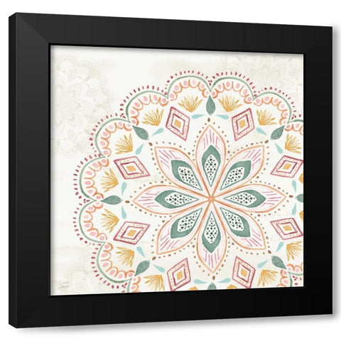 Harvest Touch X Black Modern Wood Framed Art Print with Double Matting by June, Dina