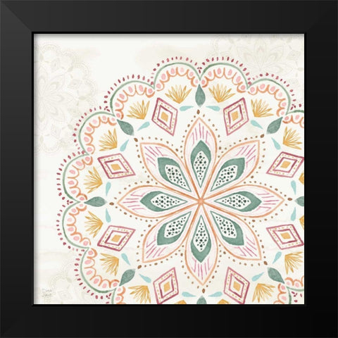 Harvest Touch X Black Modern Wood Framed Art Print by June, Dina