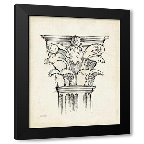 Museum Sketches VI Off White Black Modern Wood Framed Art Print with Double Matting by Tavoletti, Anne