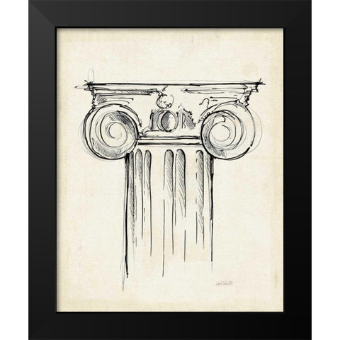 Museum Sketches VII Off White Black Modern Wood Framed Art Print by Tavoletti, Anne