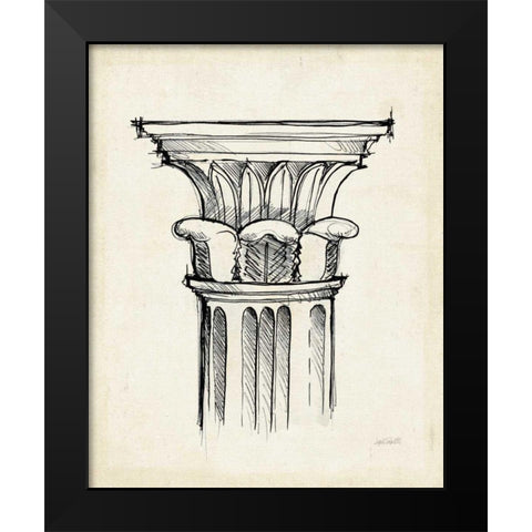 Museum Sketches VIII Off White Black Modern Wood Framed Art Print by Tavoletti, Anne