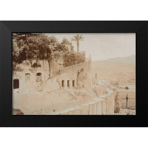 Egypt Postcard I Black Modern Wood Framed Art Print by Wild Apple Portfolio