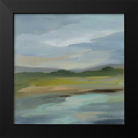 Clouds and Shadows Black Modern Wood Framed Art Print by Vassileva, Silvia