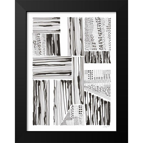 Lined Up I Black Modern Wood Framed Art Print by Prahl, Courtney