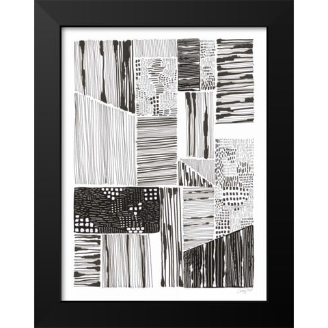 Lined Up IV Black Modern Wood Framed Art Print by Prahl, Courtney