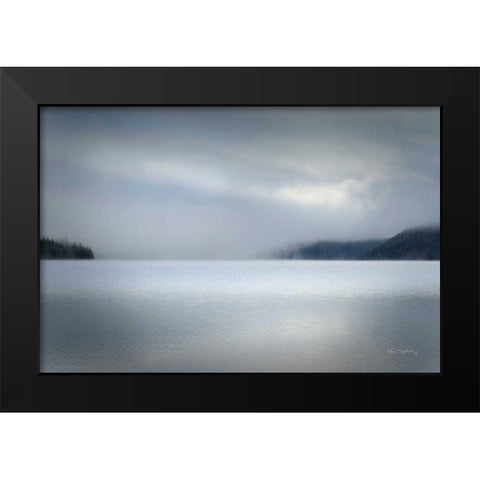 Lake Reflection Idaho Black Modern Wood Framed Art Print by Majchrowicz, Alan