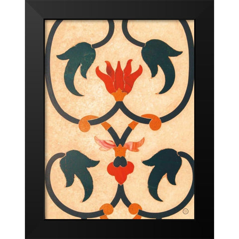 Mosaic II Black Modern Wood Framed Art Print by Larson, Nathan