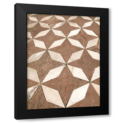 Mosaic III Black Modern Wood Framed Art Print by Larson, Nathan