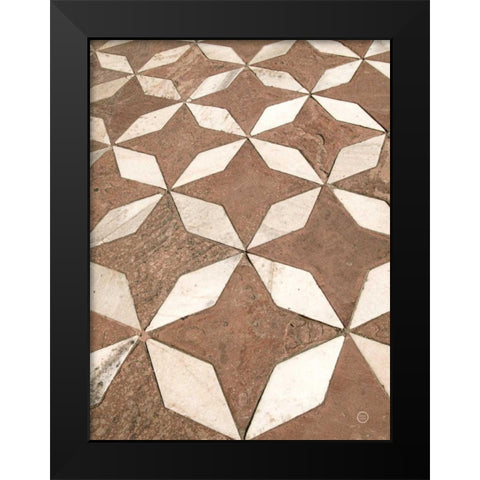 Mosaic III Black Modern Wood Framed Art Print by Larson, Nathan