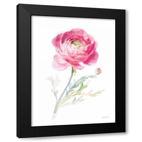 Color of Spring I Black Modern Wood Framed Art Print with Double Matting by Nai, Danhui