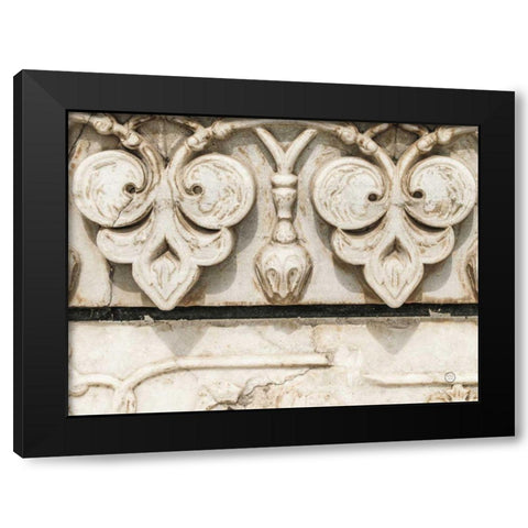 Sculptural Detail Black Modern Wood Framed Art Print by Larson, Nathan