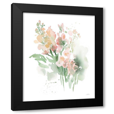 Vibrant Blooms I Black Modern Wood Framed Art Print with Double Matting by Pete, Katrina