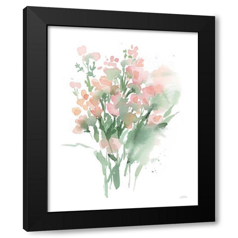 Vibrant Blooms II Black Modern Wood Framed Art Print with Double Matting by Pete, Katrina