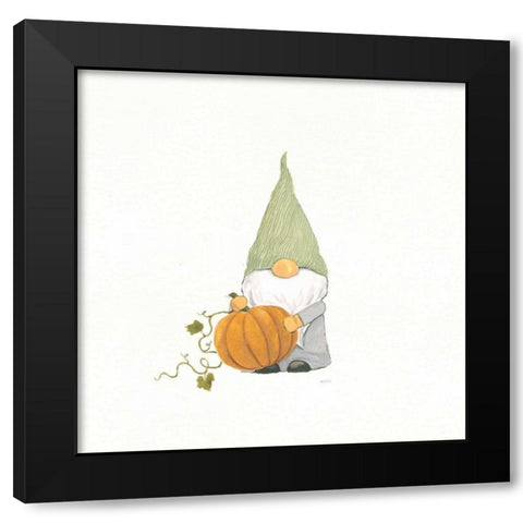 Harvest Gnomes I Black Modern Wood Framed Art Print with Double Matting by Jackson, Jenaya