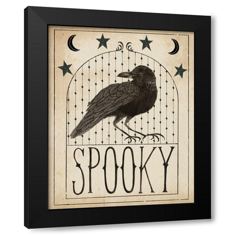Hocus Pocus I Stars Black Modern Wood Framed Art Print with Double Matting by Miller, Sara Zieve